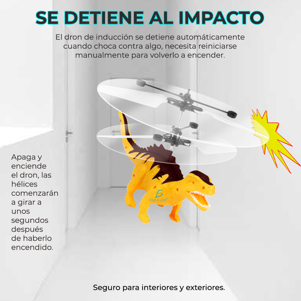 Juguete Dron Dinosaurio Control Sensor Recargable