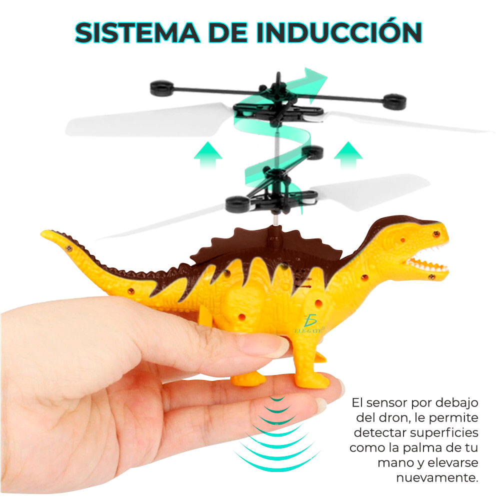 Juguete Dron Dinosaurio Control Sensor Recargable