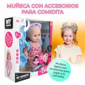 Muñeca de silicona Con Musica de 14 Pulgadas