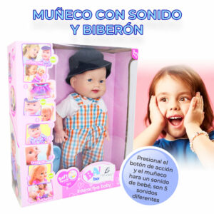 Muñeca de silicona Con Musica de 14 Pulgada