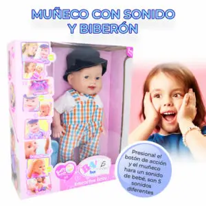 Muñeca de silicona Con Musica de 14 Pulgada
