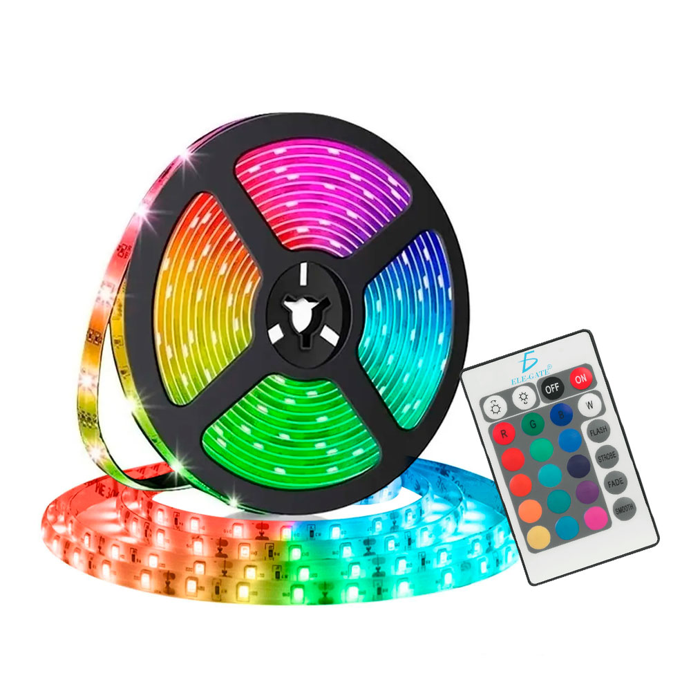 Tira de Luz Led RBG 5050 Con Control de 2 Metro - Image 2