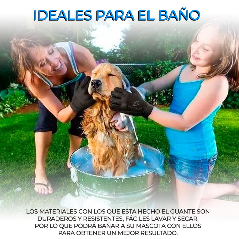 Kit De Limpieza Cepillo Y Guante Quita Pelo Para Mascota