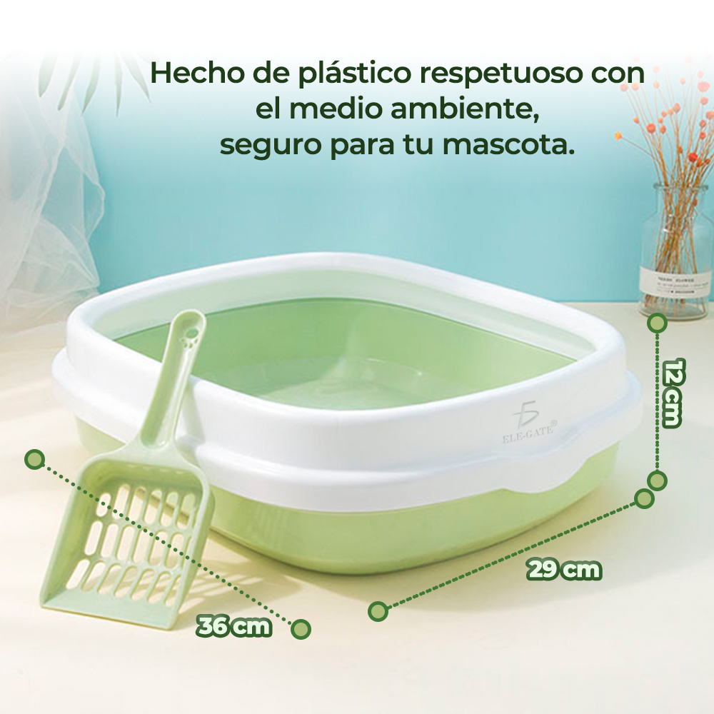 Arenero Plástico Para Gatos Con Pala - Image 6
