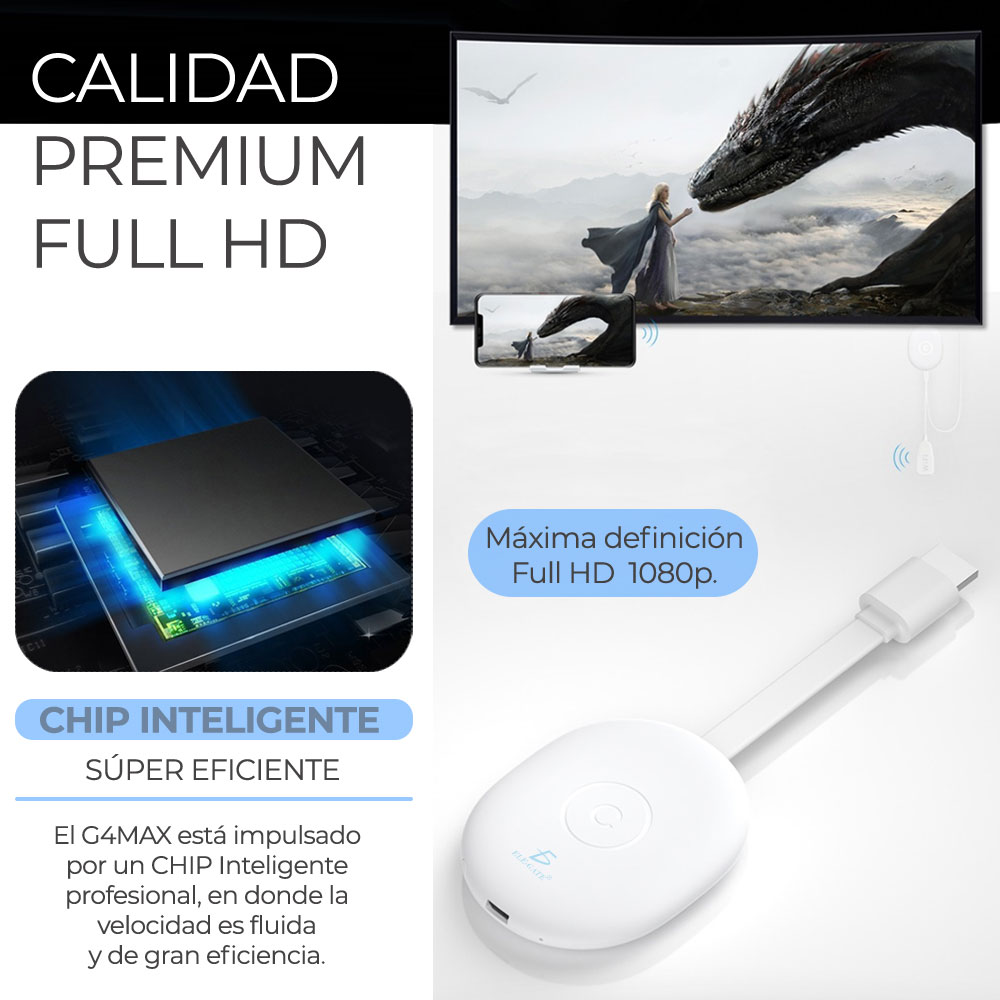 Chromecast Mirascreen Anycast 4K Wifi HDMI Google TV