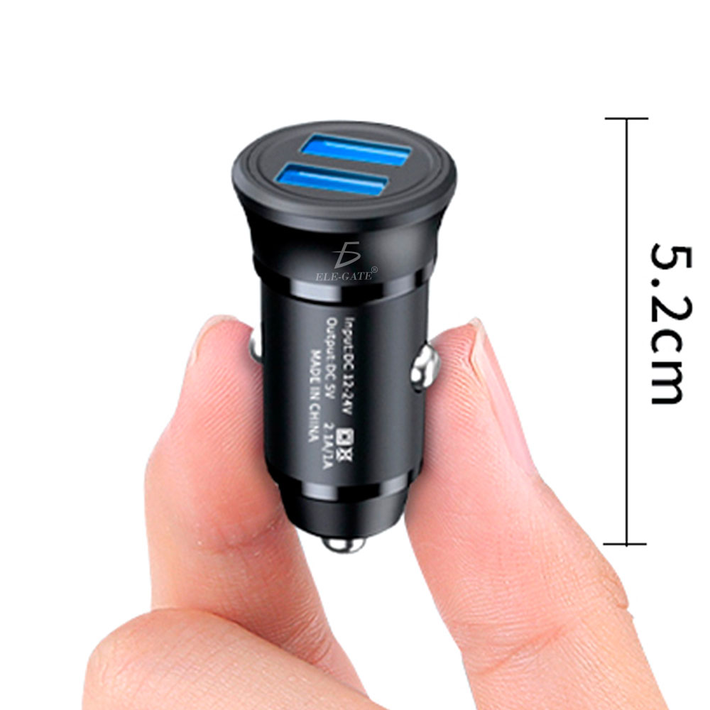 Cargador Rapido De Celular Para Auto Con Usb Dual 3.1a