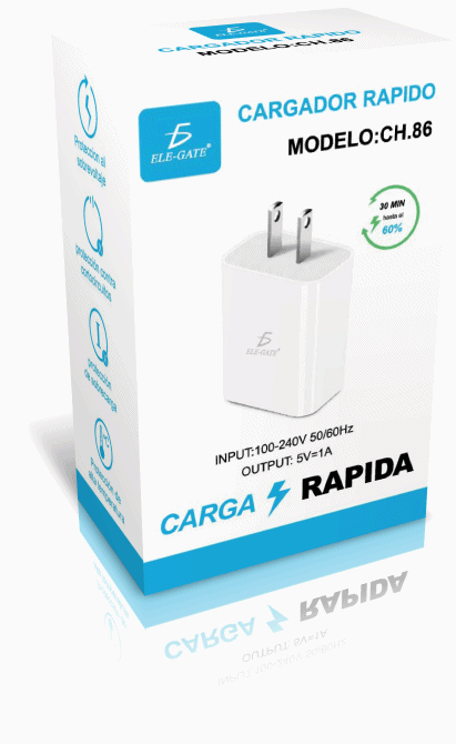 Cargador De Pared Usb De 5v/1a Conexión Usb Color Blanco - Image 3