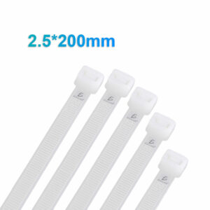 Bolsa Cinchos Plásticos 16 Lb 2.5*200mm Paquete 100 Pzas