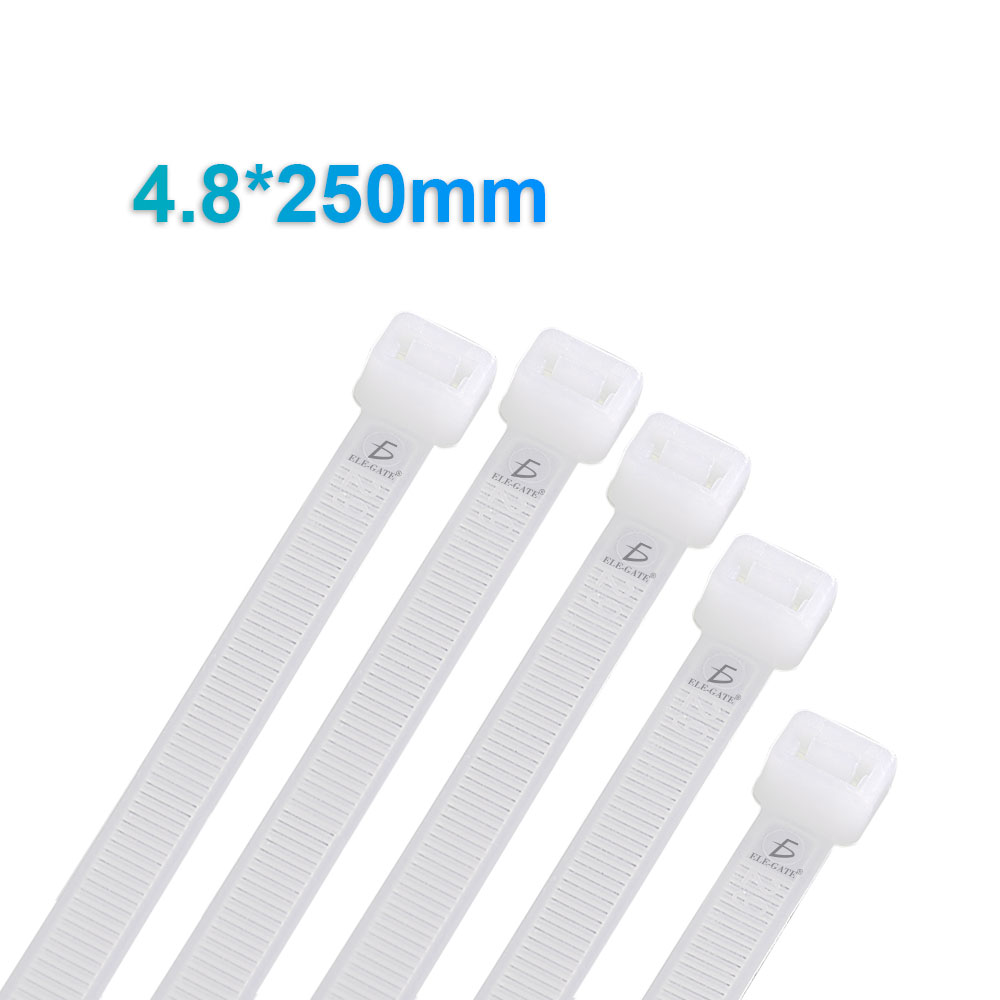 Bolsa Cinchos Plásticos 50 Lb 4.8*250mm Paquete 100 Pzas