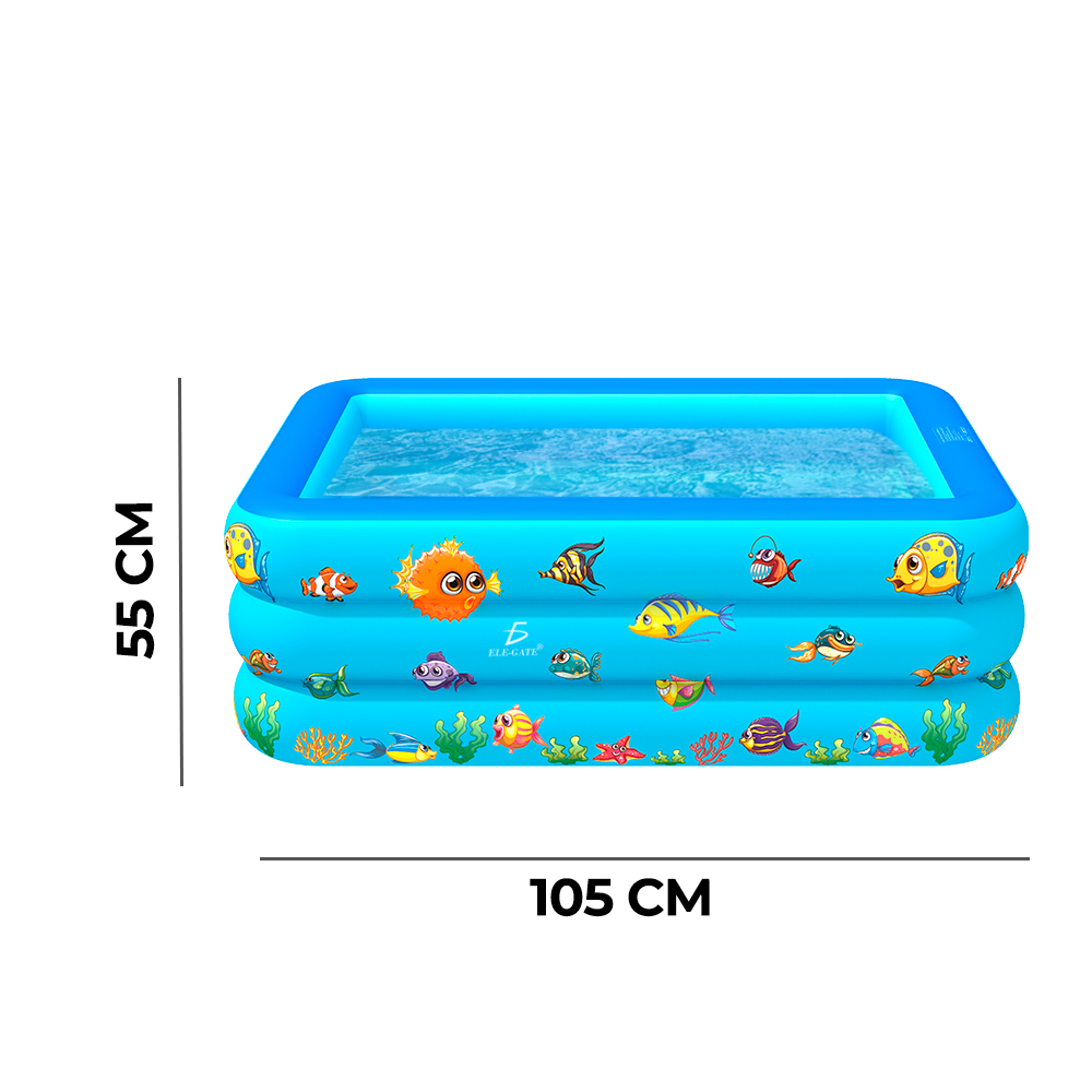 Alberca Inflable Rectangular 150cm X 105cm X 55cm - Image 2