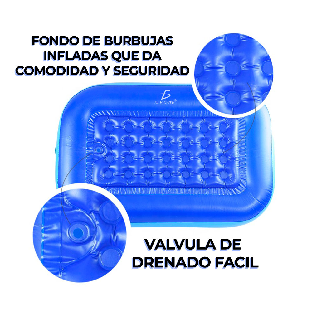 Alberca Inflable Rectangular 150cm X 105cm X 55cm - Image 4