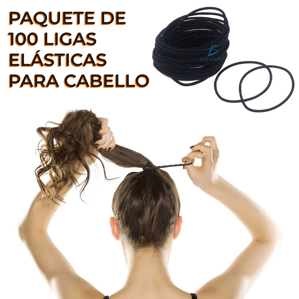 Bandas Elásticas Para El Pelo Paquete De 100 Unidades 4mm