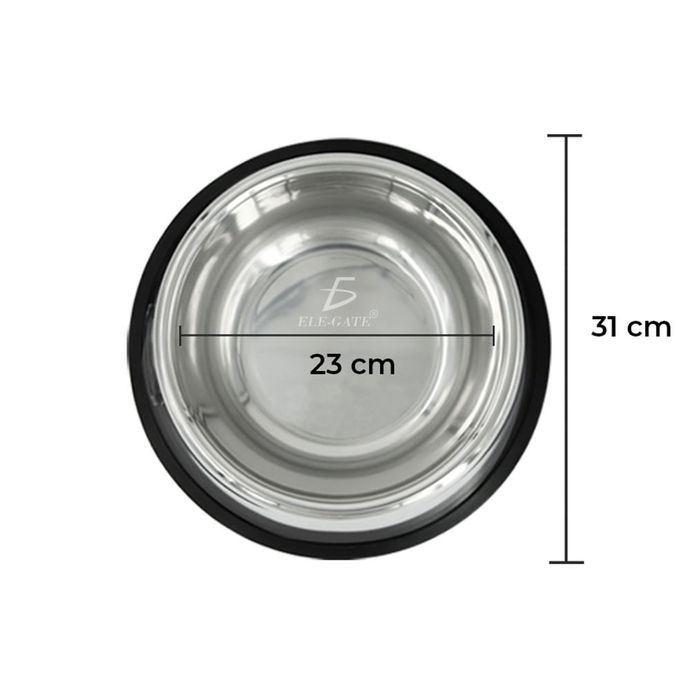 Tazón Redondo Antiderrapante De Acero Para Mascotas - Image 5