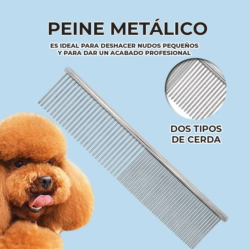Peine Metálico Perro Gato Mascota Cepillo Deslanadorpelo