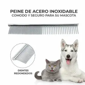 Peine Metálico Perro Gato Mascota Cepillo Deslanadorpelo
