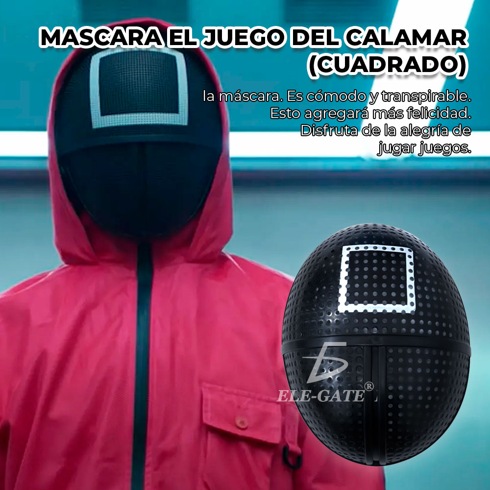 Mascara Disfraz Juego Del Calamar Circulo Triangulo Cuadrado