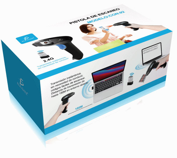 Lector Códigos De Barras Inalámbrico Y Recargable Escaneo Mac Android - Image 4