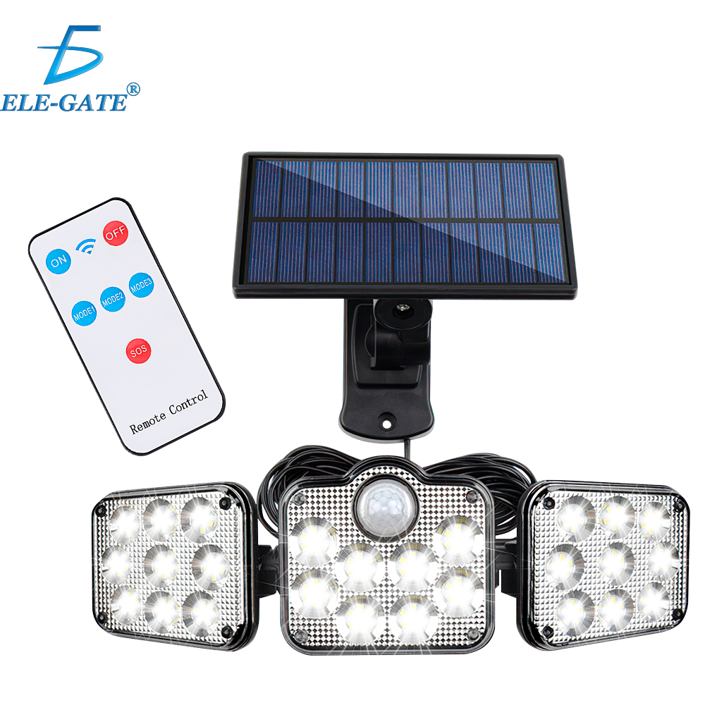 Lampara Led Solar Con Sensor De Movimiento Impermeables