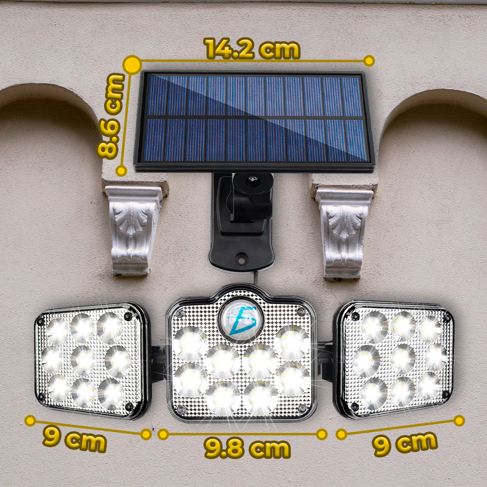 Lampara Led Solar Con Sensor De Movimiento Impermeables - Image 4