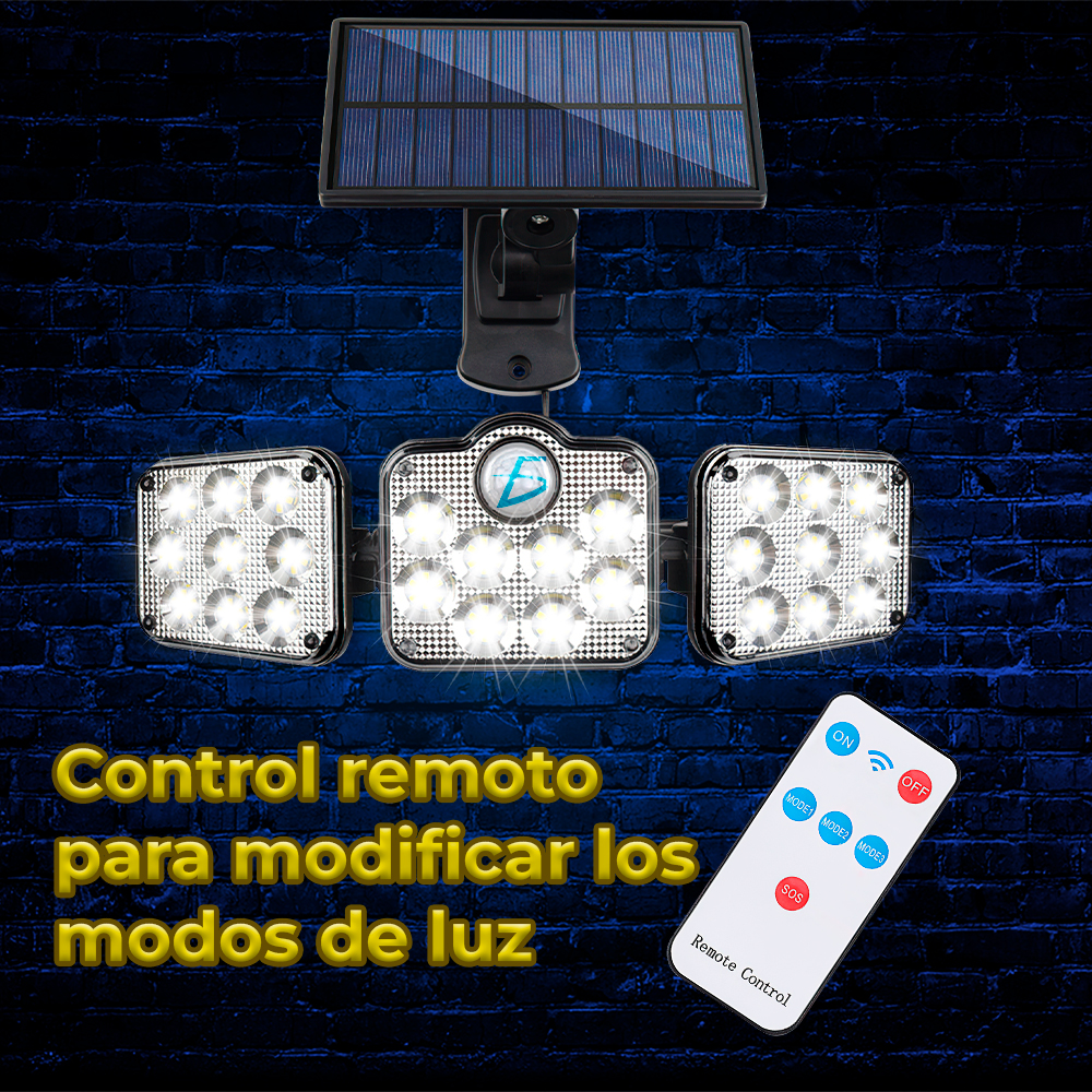 Lampara Led Solar Con Sensor De Movimiento Impermeables - Image 3