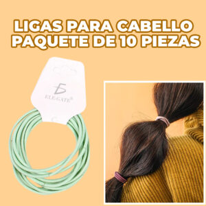 Bandas Elásticas Para El Pelo Paquete De 10 Unidades 4.5mm