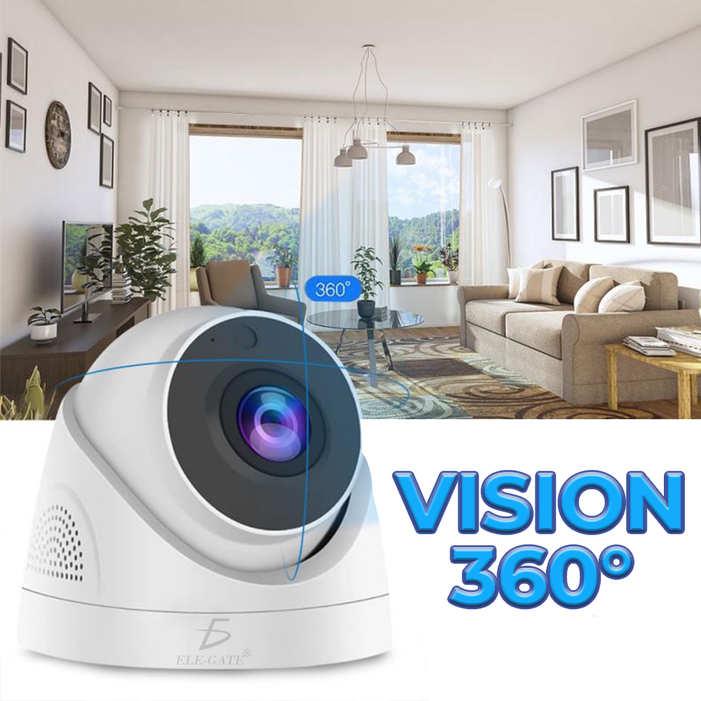 Cámara de Seguridad Inteligente Compacta para Interiores - Video HD de 1080p, Visión Nocturna y Detección de Movimiento - Image 6