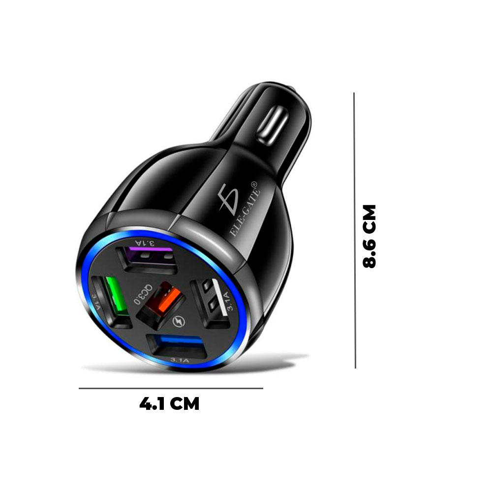 Cargador Qc3.0 Para Coche 5 Usb Carga Rápida 32W - Image 5
