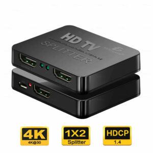 Splitter Hdmi 1x2 Divisor De Señal 2k 4k 3d Conecta 2 Tv