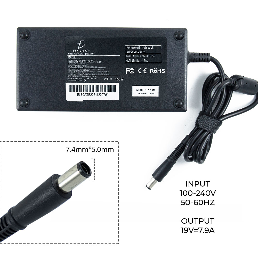 Cargador Laptop Compatible HP 19V 7.9A 150W 7.4*5.0mm