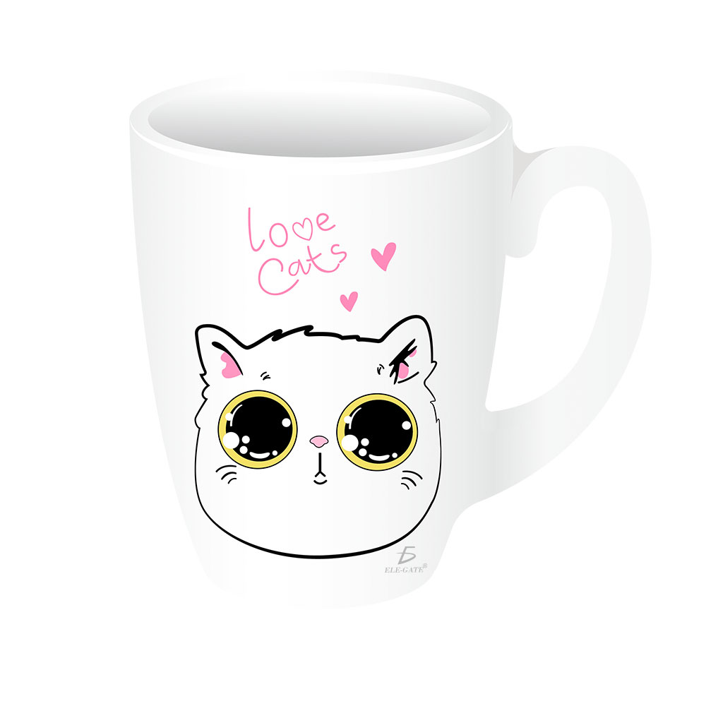 Taza de Cerámica Con Dibujo de Gatito Resistente 500 ml - Image 2