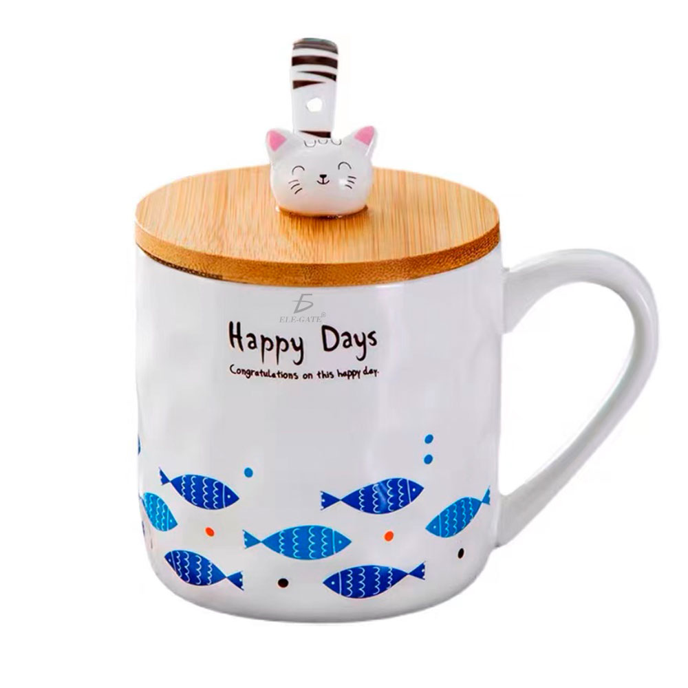 Taza De Cerámica De Gatito Resistente Duradera - Image 2