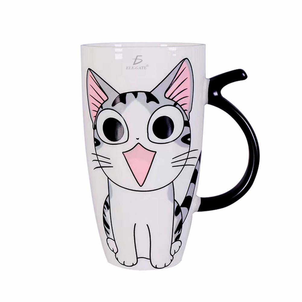 Taza de Cerámica Tierna de Gatito - Image 3