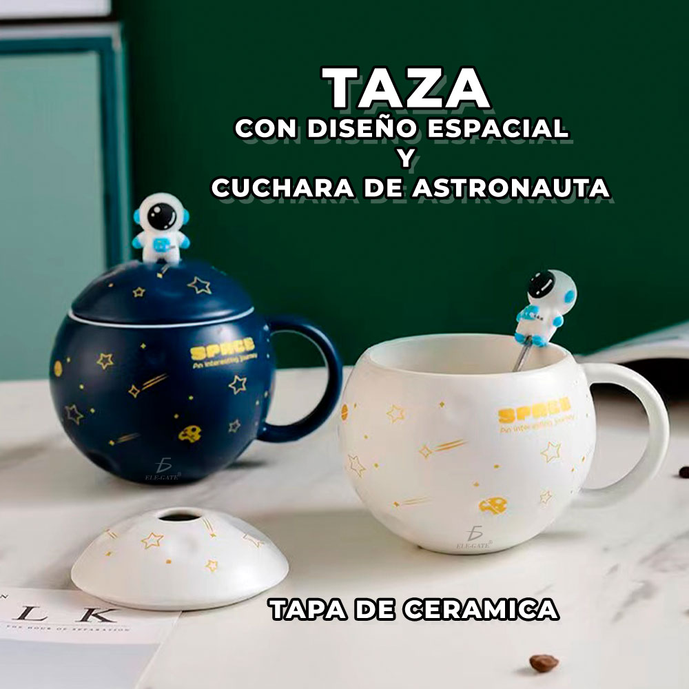 Taza de Cerámica Diseño Espacial Astronauta