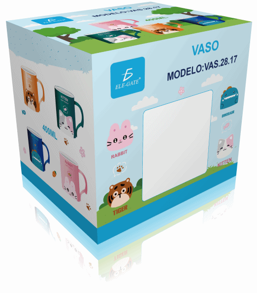 Taza de Cerámica De Colores Dibujos De Animalitos 400ml - Image 3