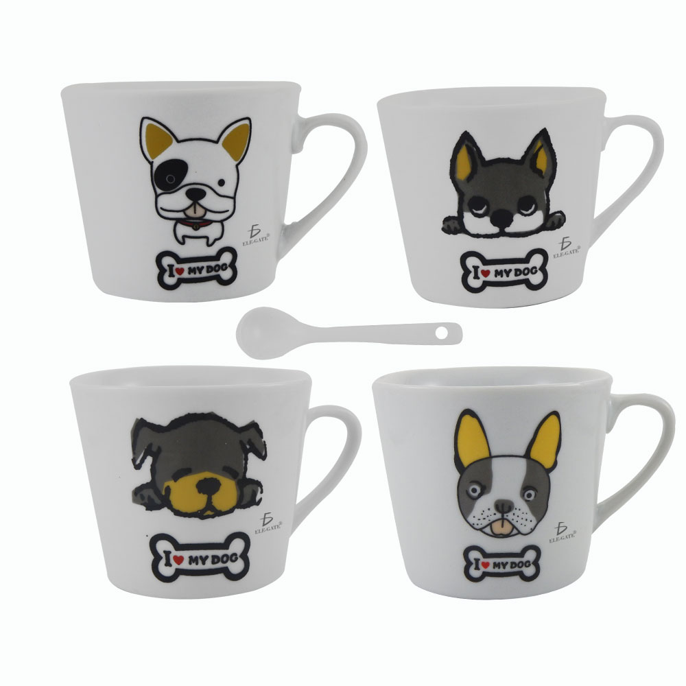Taza de Cerámica Con Dibujos de Perro Diseños de Moda