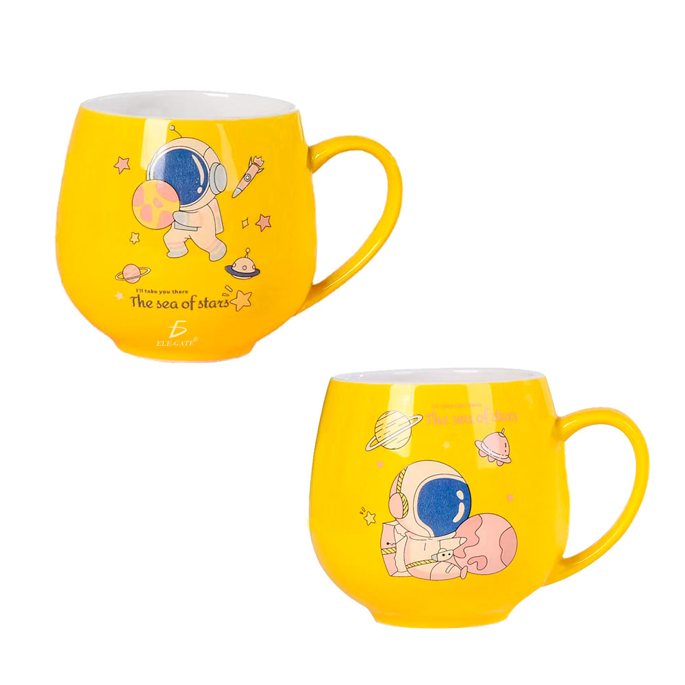 Taza De Ceramica Con Dibujos De Astronauta - Image 2