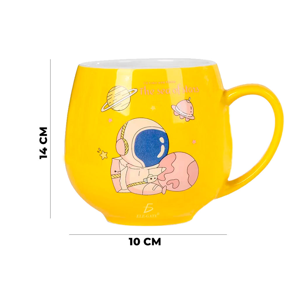 Taza De Ceramica Con Dibujos De Astronauta - Image 3