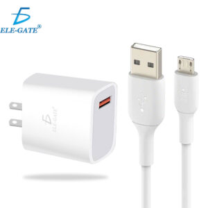 Cargador Rápido para Celular Android 5V 2A Con Cable de Micro V8