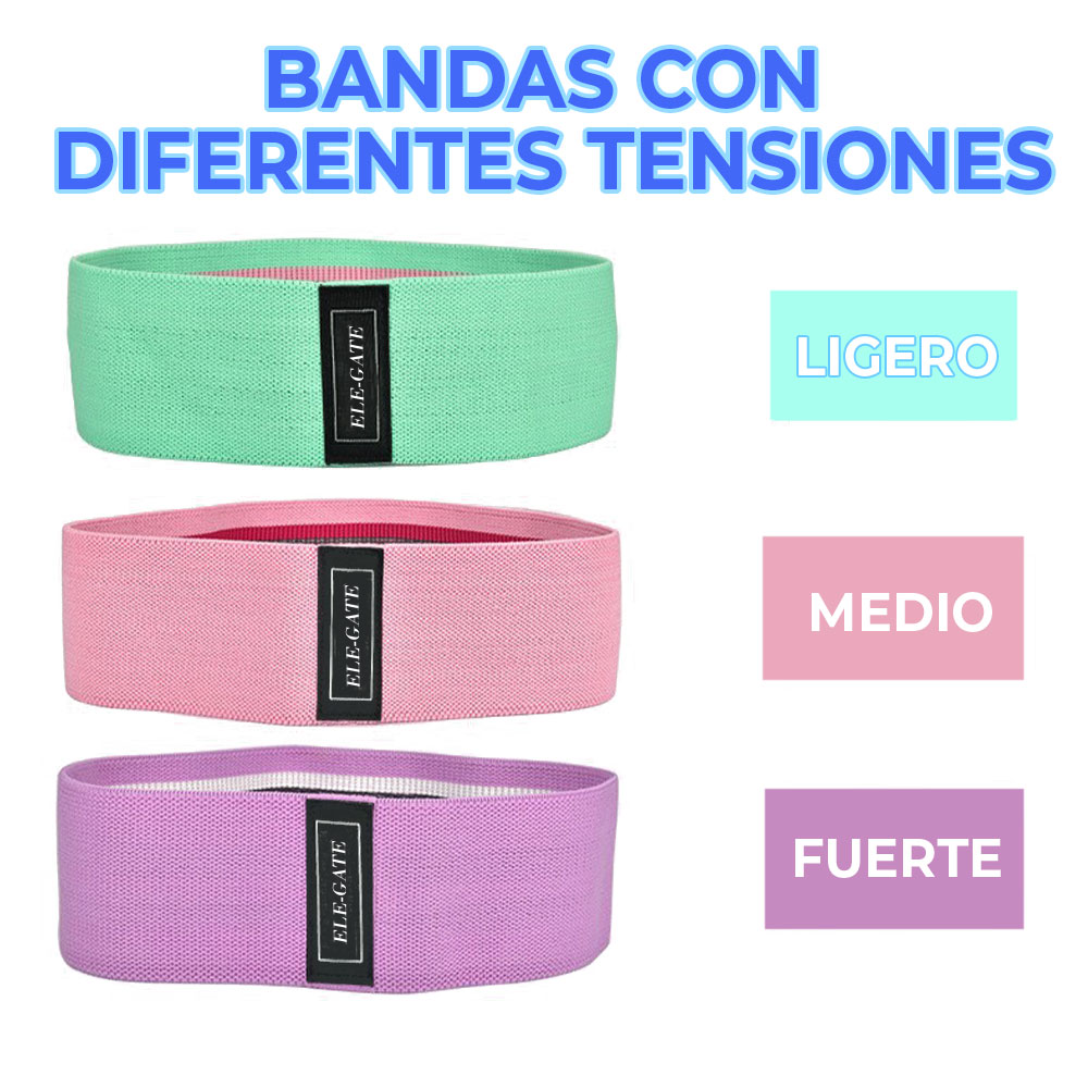 Bandas De Resistencia Deportivas Para Ejercitarse 3 Piezas - Image 3