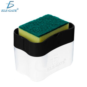 Dispensador De Jabón Con Fibra Para Cocina Líquido Gel Limpieza