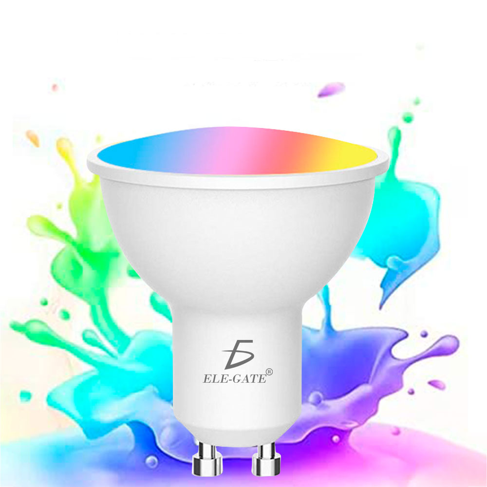 Foco Inteligente De Colores Con Wifi, Luz Led RGB, Compatible IOS/Android