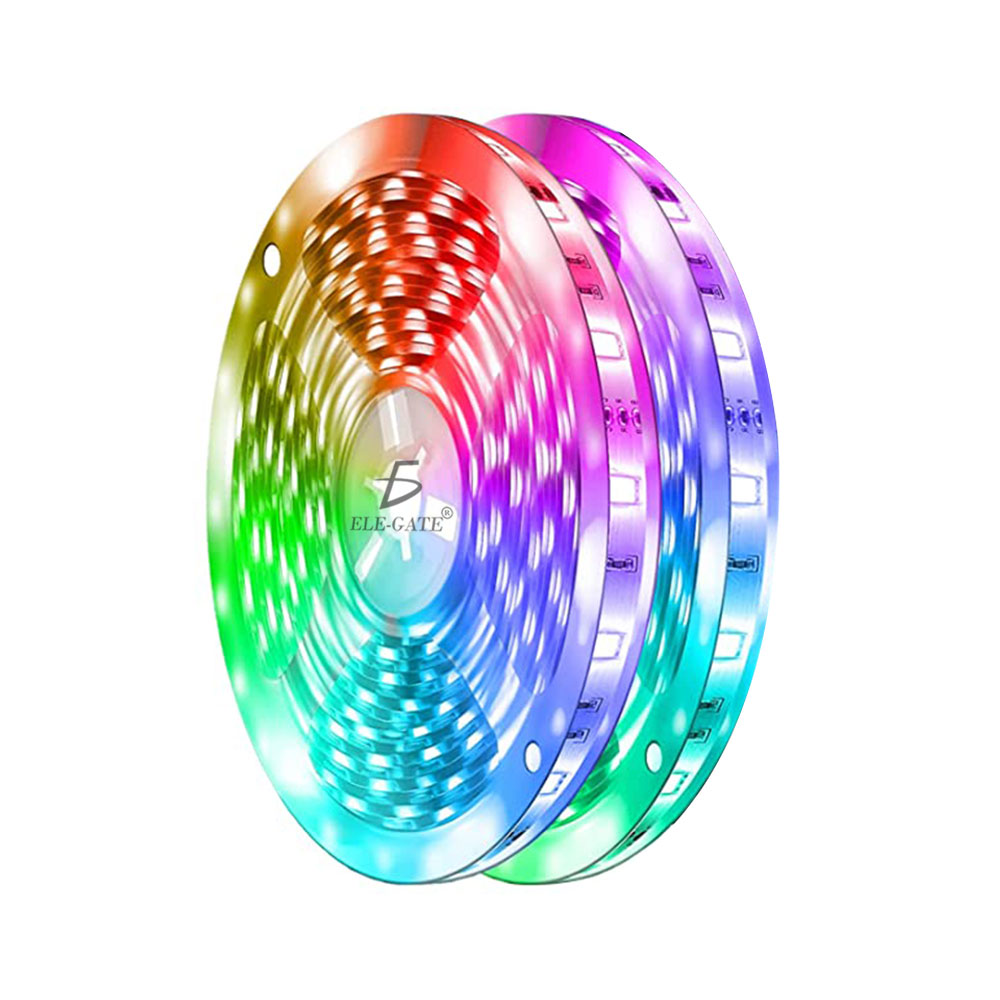 Tira de Luz Led RBG Con Control de 5M Con Enchufe Colores Brillantes Chip Adherible - Image 3