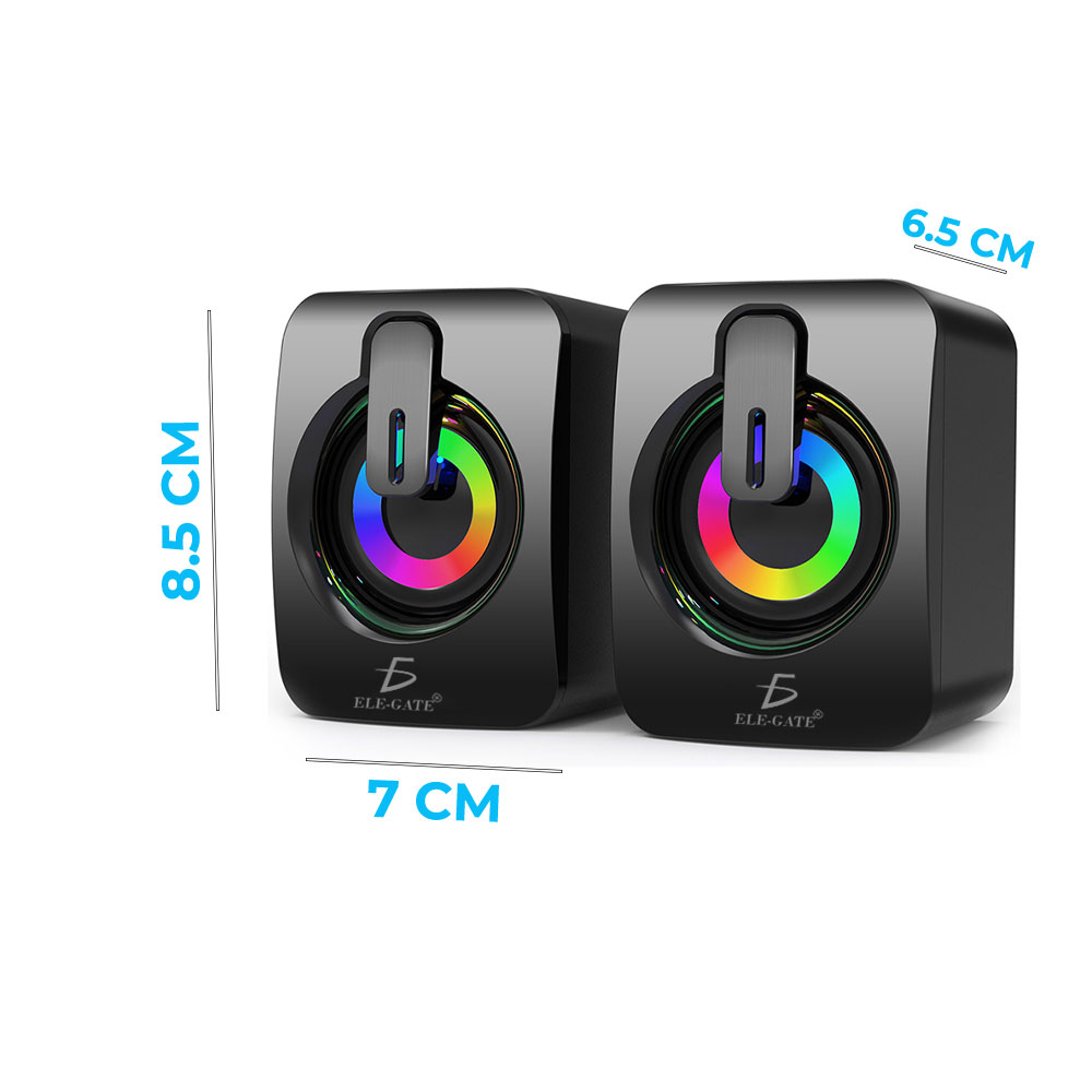 Bocina Para Usb A2 Altavoces De Pc Con Luz Led Cambio De Rgb - Image 4