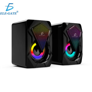 Bocina Altavoces Rgb Con Control De Volumen Portatil 3.5mm USB