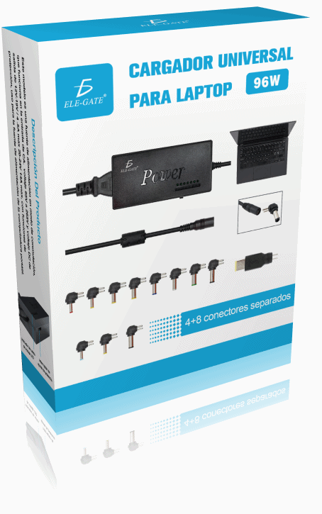 Cargador Universal Multilaptops 12 conectores 12–24v 96w - Image 5