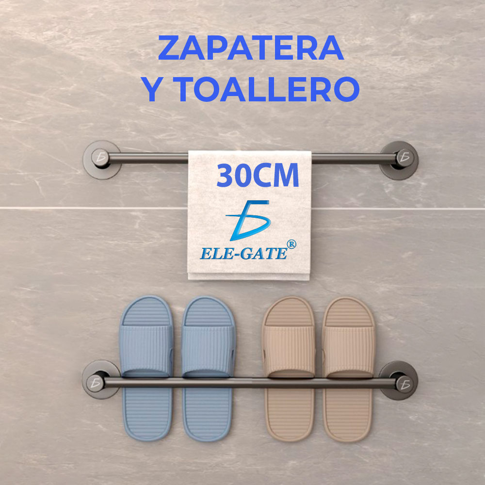 Juego De Accesorios De Baño Set De Toallero y Zapatera 30cm