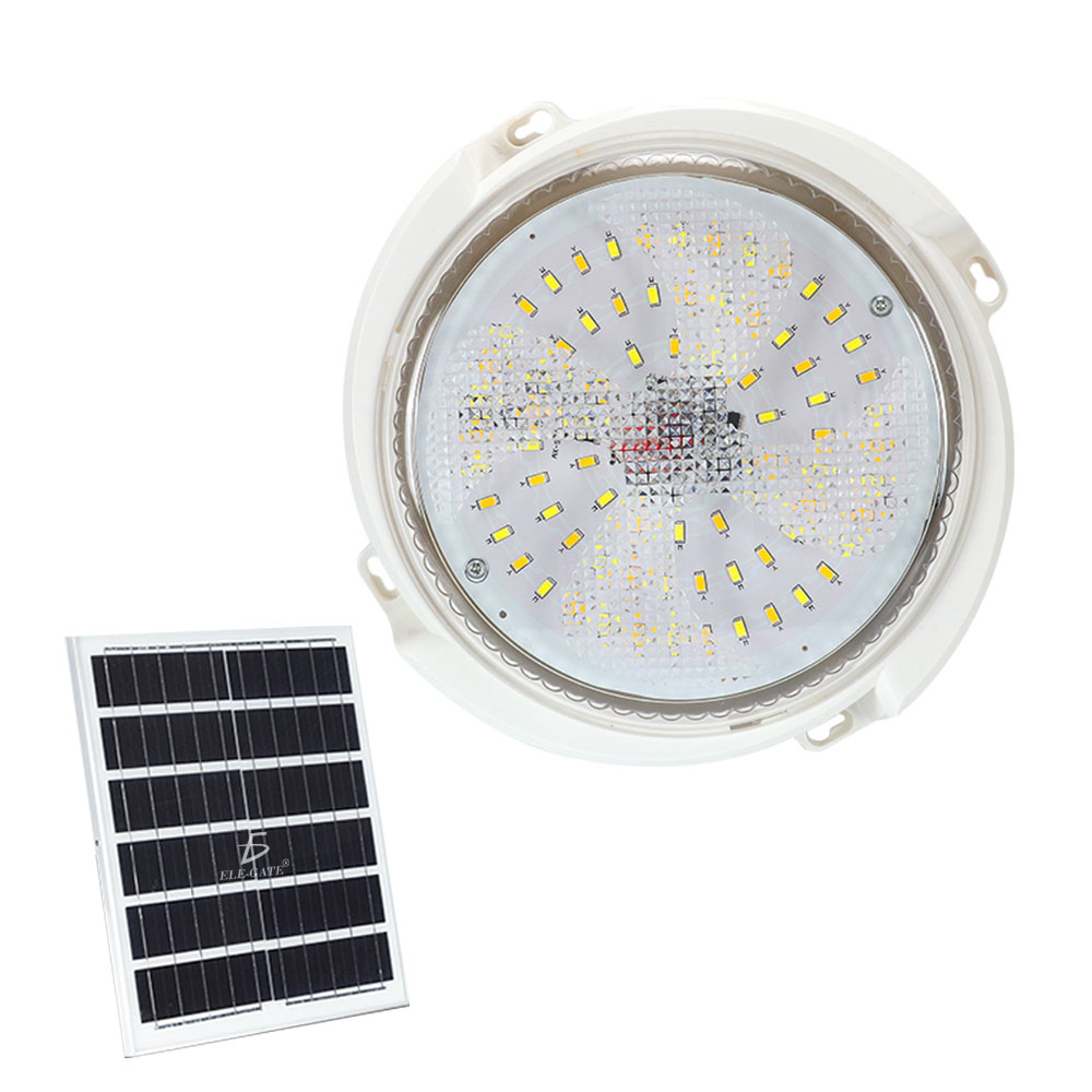 Lampara Solar Led Circular con Control Remoto Pared Exterior Calidad - Image 4