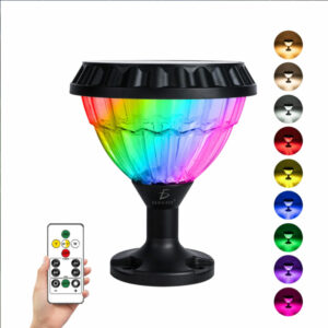 Lampara Recargable de Solar Exterior Luz RGB de Jardín Colores