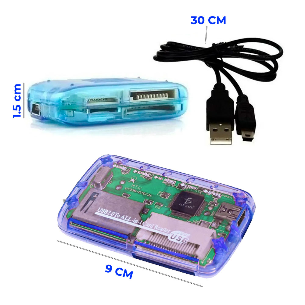 Mutilector Externo Memorias A Usb 2.0 Micro SD 4 En 1 - Image 4