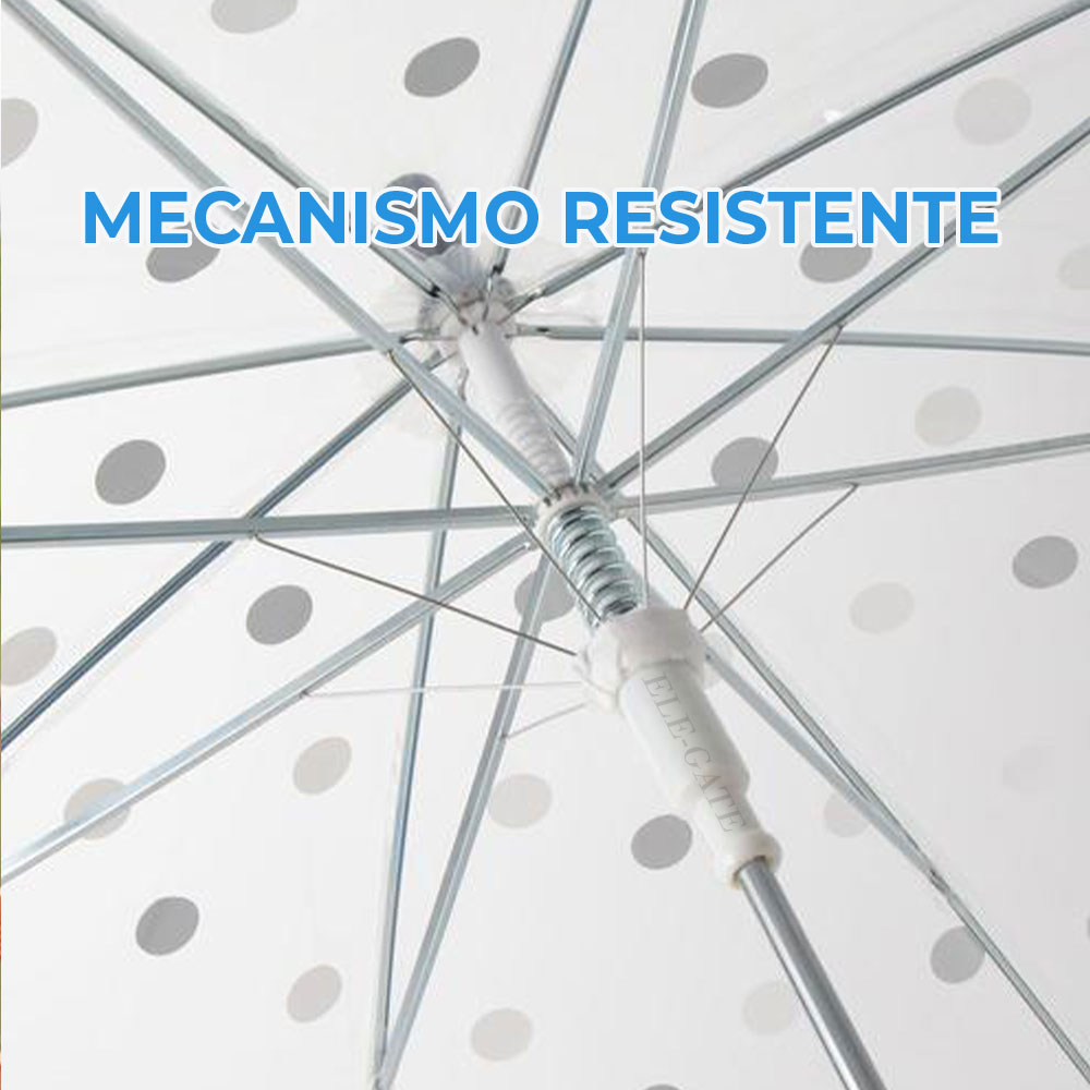 sombrilla Paraguas Transparentes Para Niños Y Niñas Colores Resistente Bonito - Image 3